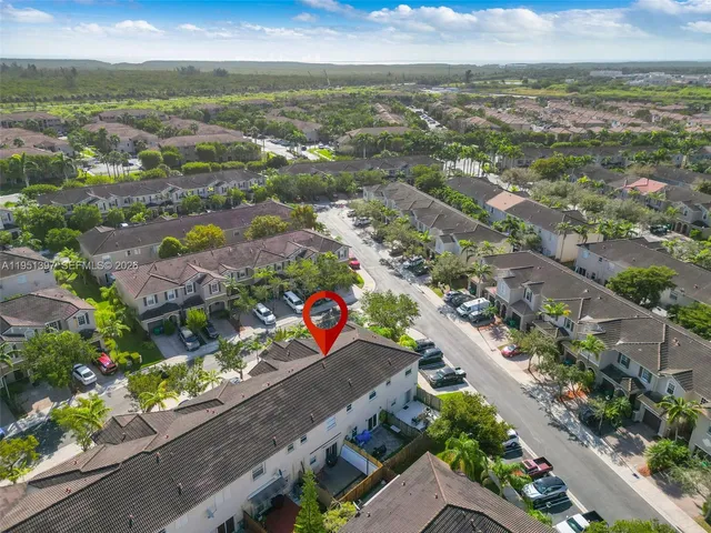 an aerial view of a city