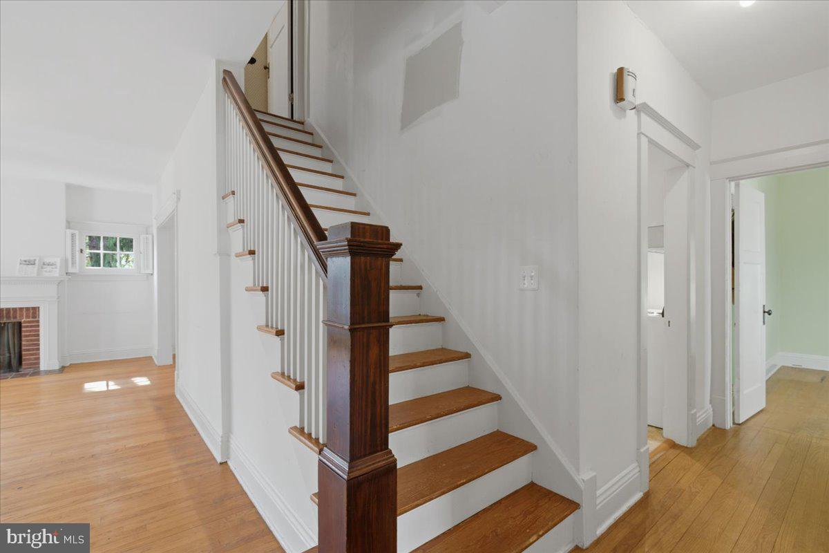 5900 32nd Street Northwest Washington, DC 20015 - Photo 25 of 51 a view of a hallway with wooden floor and entryway