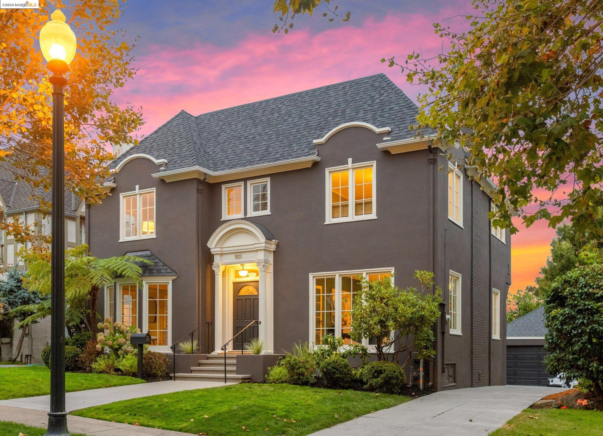 a house view with a garden space