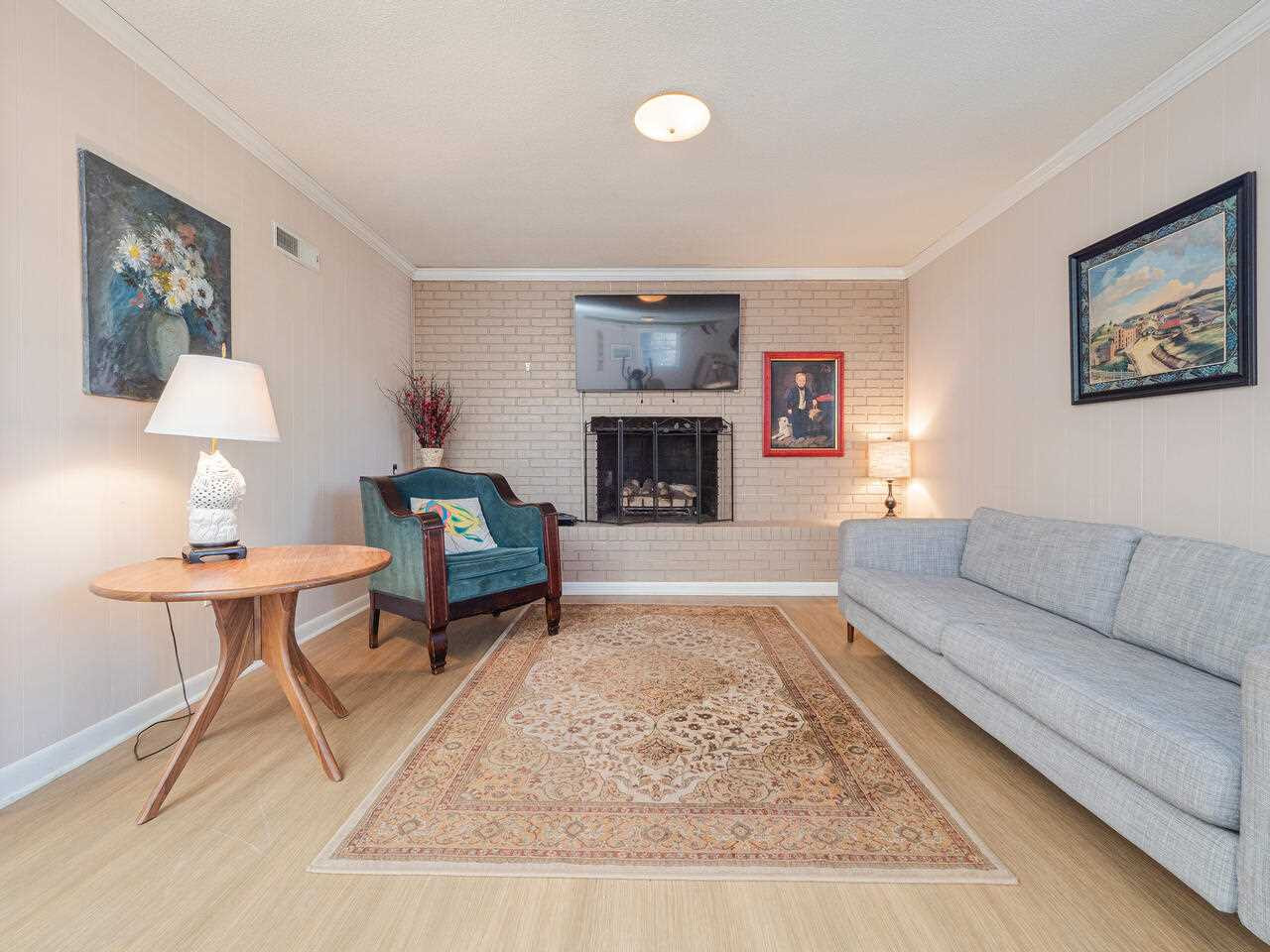 4617 Drexel Drive Raleigh, NC 27609 - Photo 17 of 29 Cozy Gas Fireplace