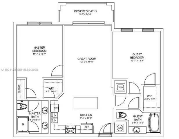 a view of a building with a garden