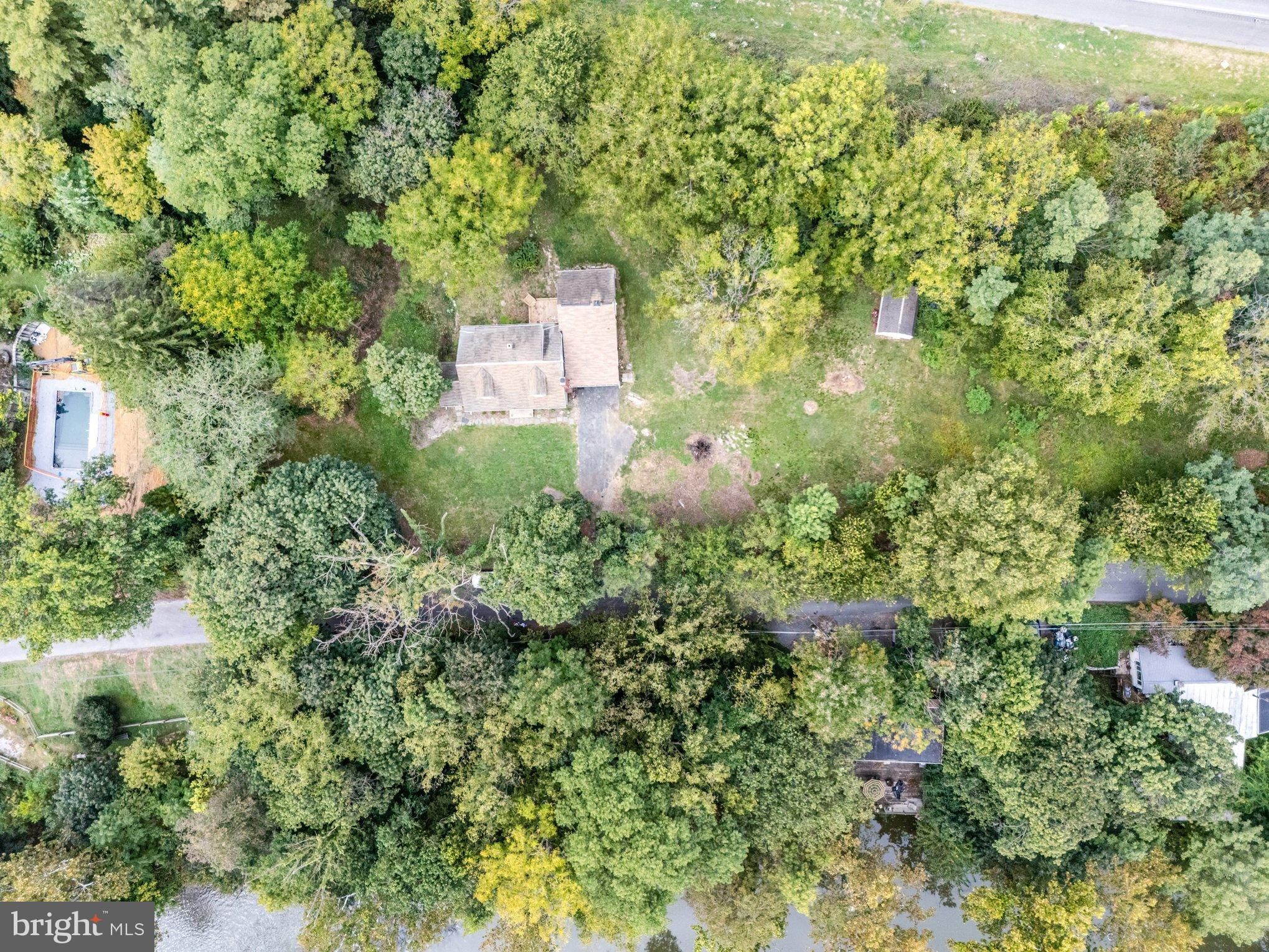 191 Pinetown Road Leola, PA 17540 - Photo 27 of 34 an aerial view of residential house with outdoor space and trees all around
