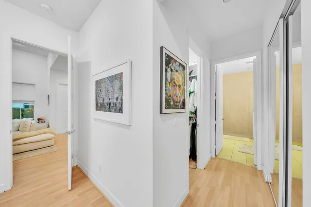 a bathroom with a sink and mirror