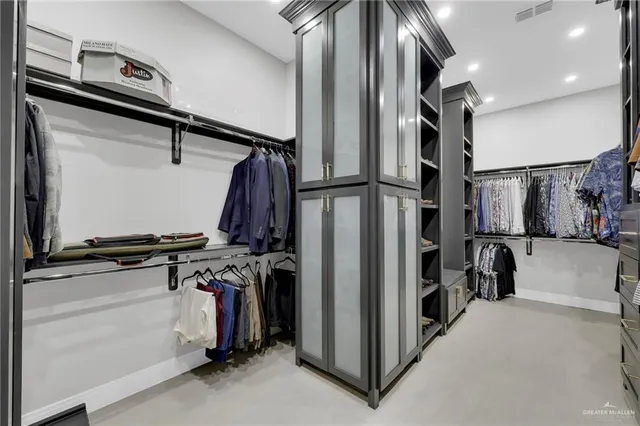 a view of a walk in closet