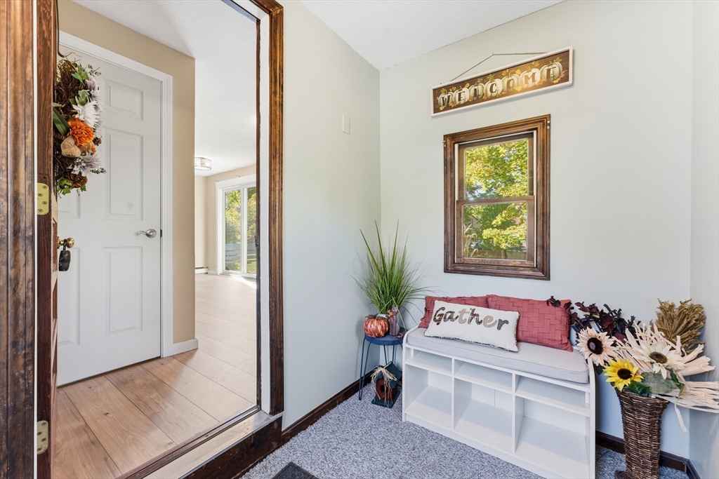 22 Phelps Street Easthampton, MA 01027 - Photo 33 of 42 a hallway with a potted plant and a dresser