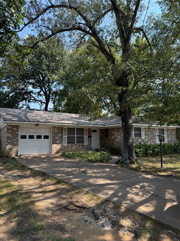 a house view with a backyard space