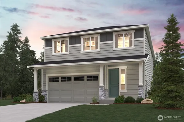 a house view with a garden space