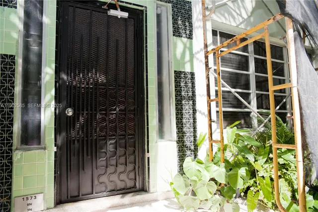 a view of front door