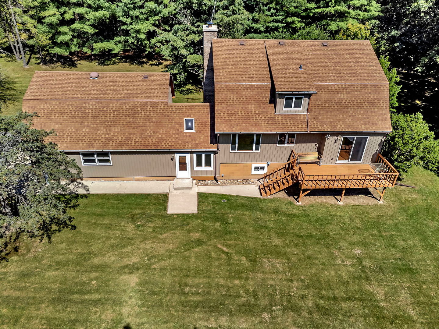 8816 Scott School Road Morris, IL 60450 - Photo 3 of 43 an aerial view of a house with garden space and street view