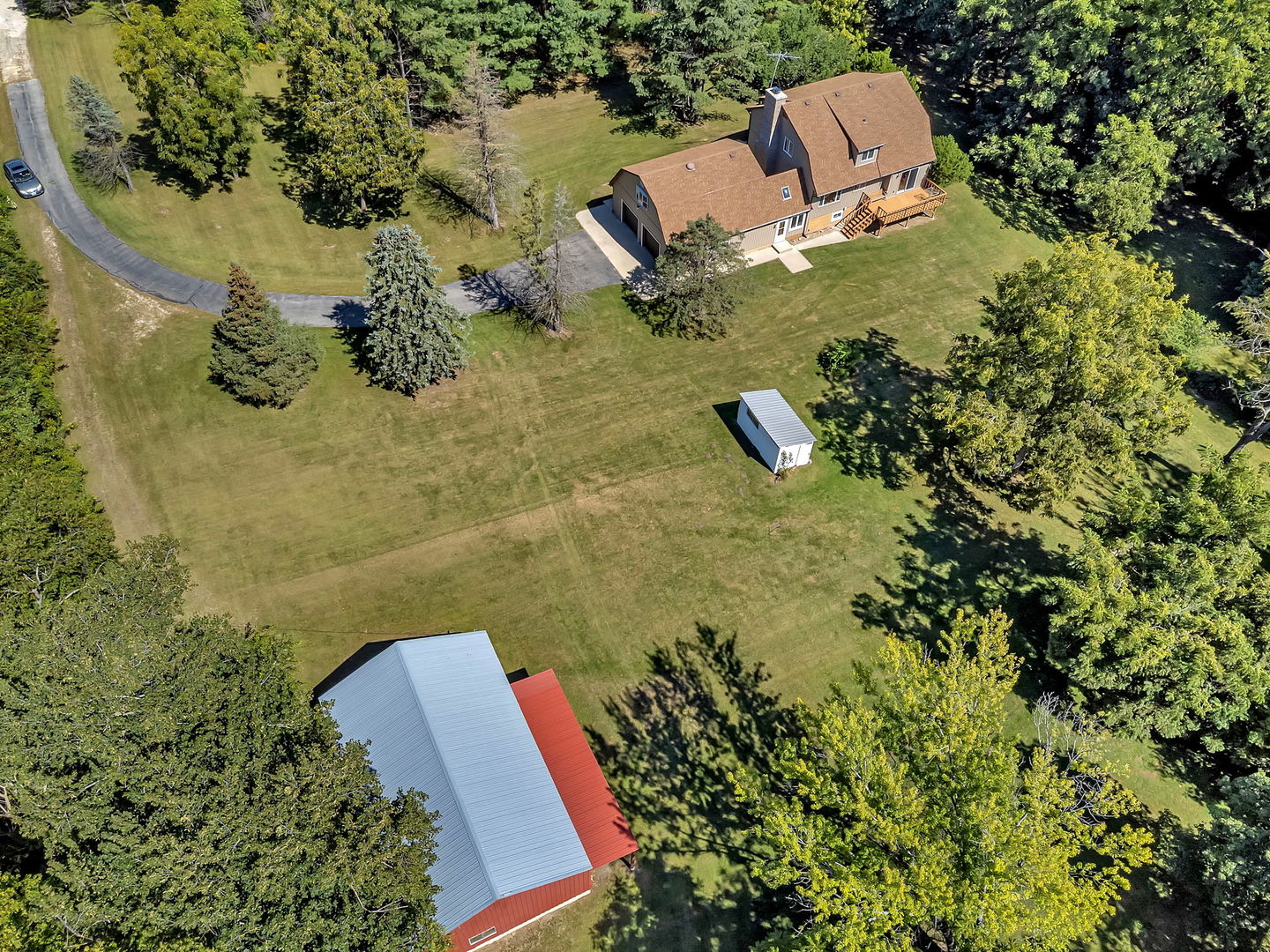 8816 Scott School Road Morris, IL 60450 - Photo 10 of 43 an aerial view of a house with a yard