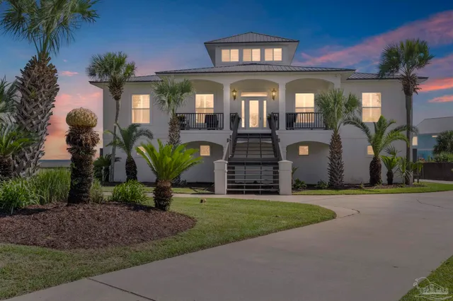 a view of a entryway with flower pots