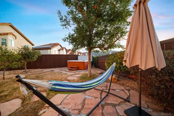 a outdoor view with a sitting space
