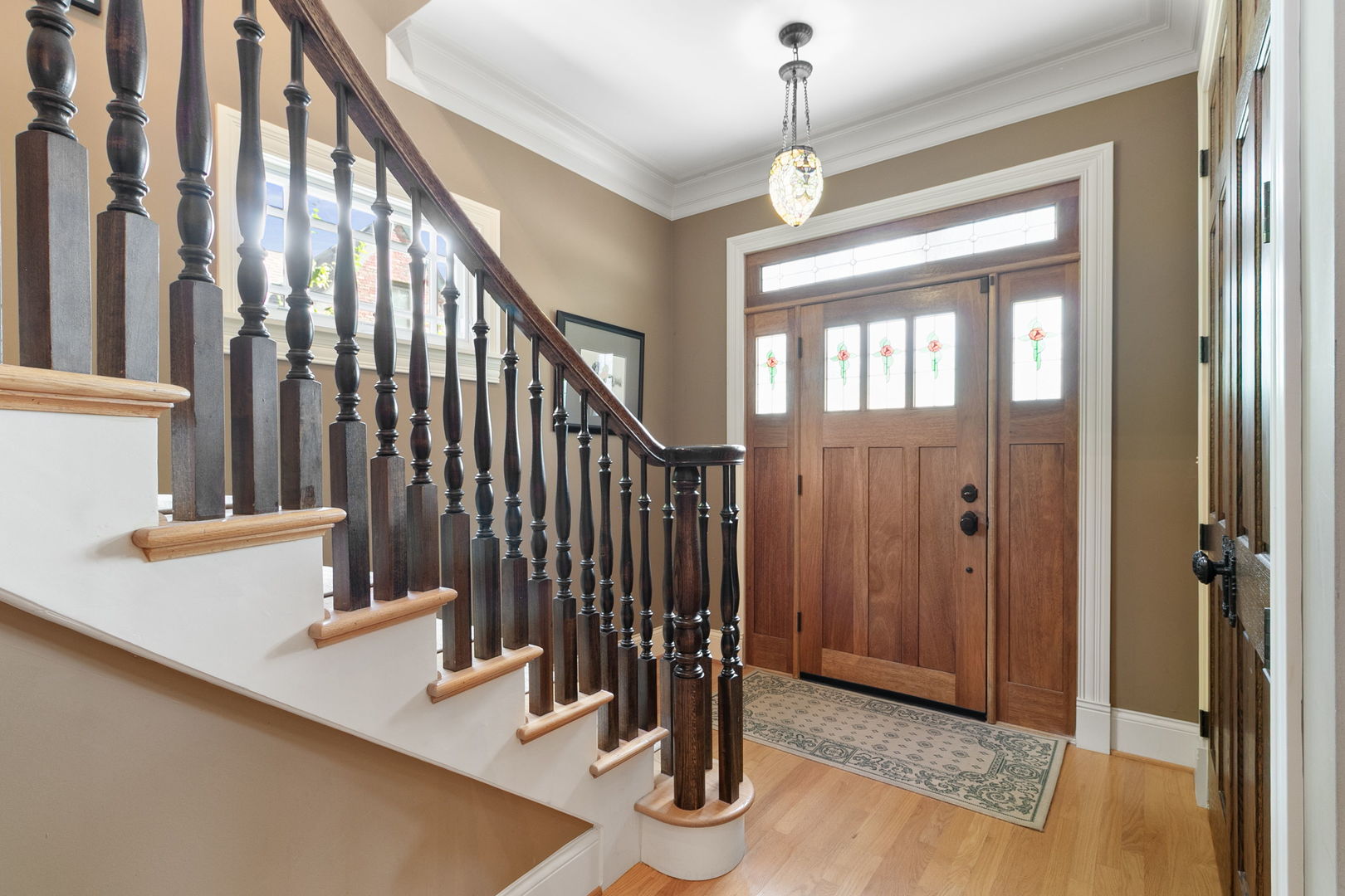 362 Downing Road Riverside, IL 60546 - Photo 13 of 40 a view of entryway and hall with wooden floor
