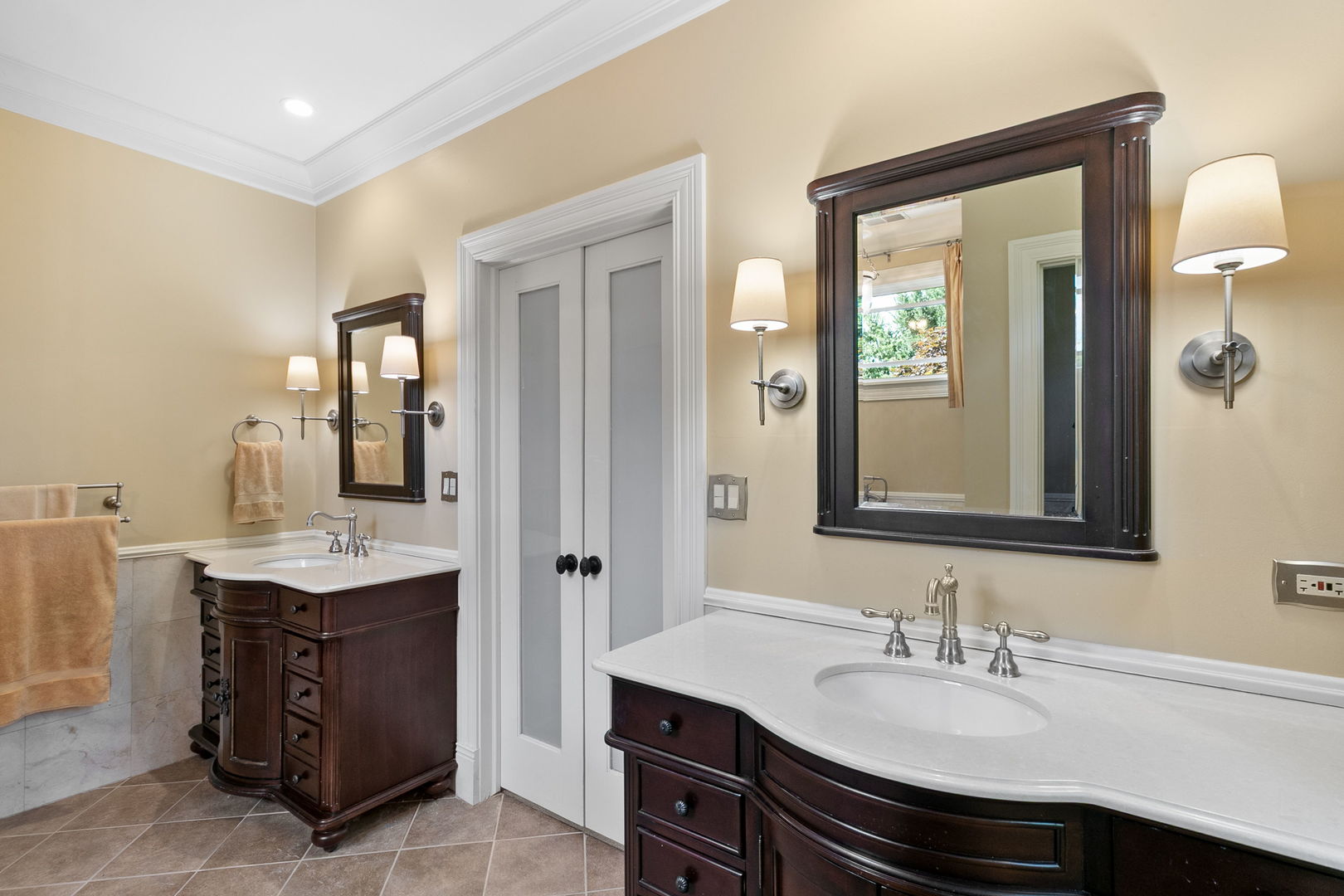 362 Downing Road Riverside, IL 60546 - Photo 18 of 40 a bathroom with a sink vanity and mirror