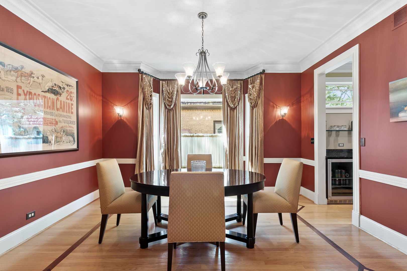 362 Downing Road Riverside, IL 60546 - Photo 5 of 40 a view of a dining room with furniture window and wooden floor