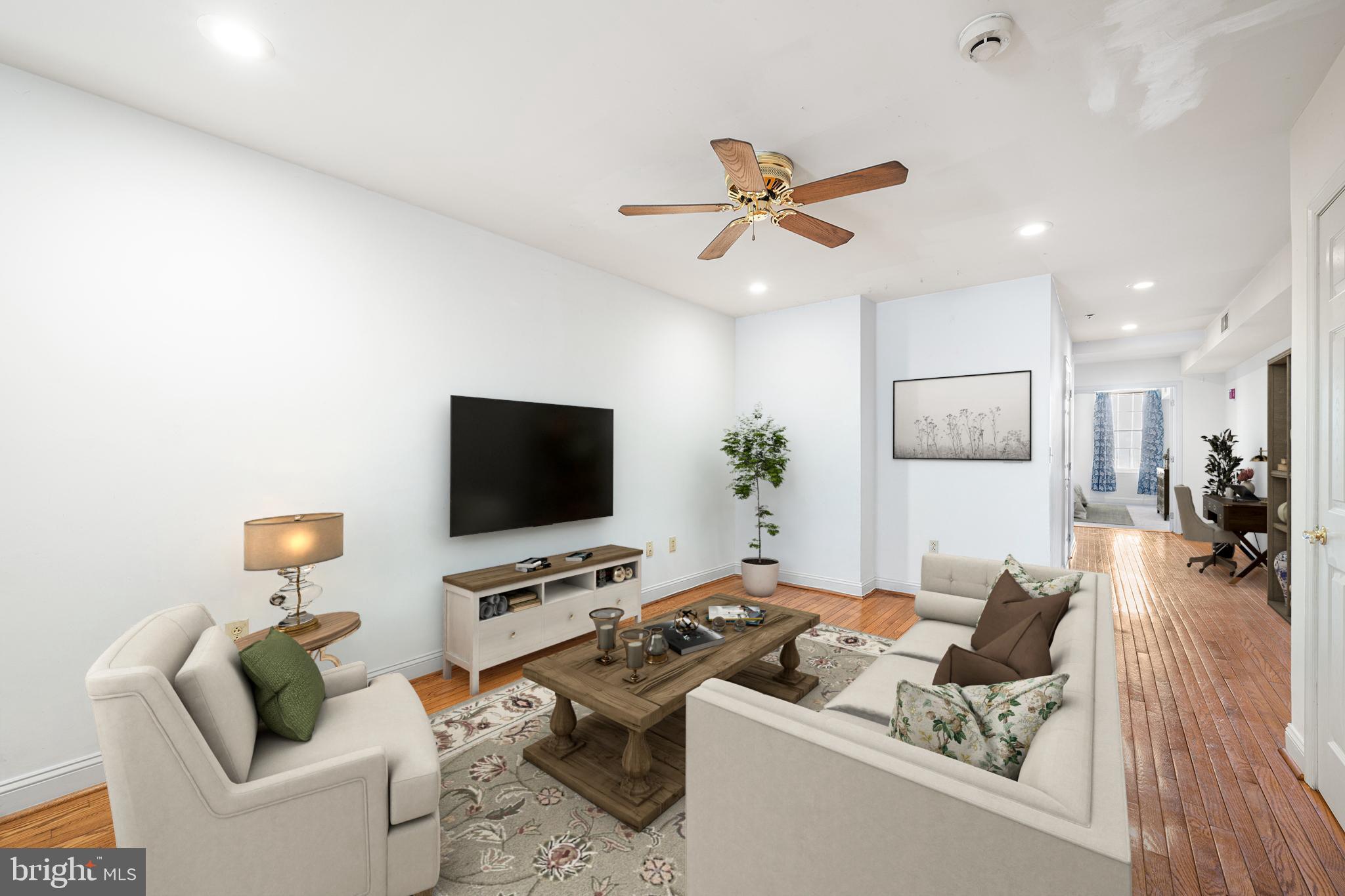 48 North Front Street, Unit 2A Philadelphia, PA 19106 - Photo 3 of 32 Virtually staged living room