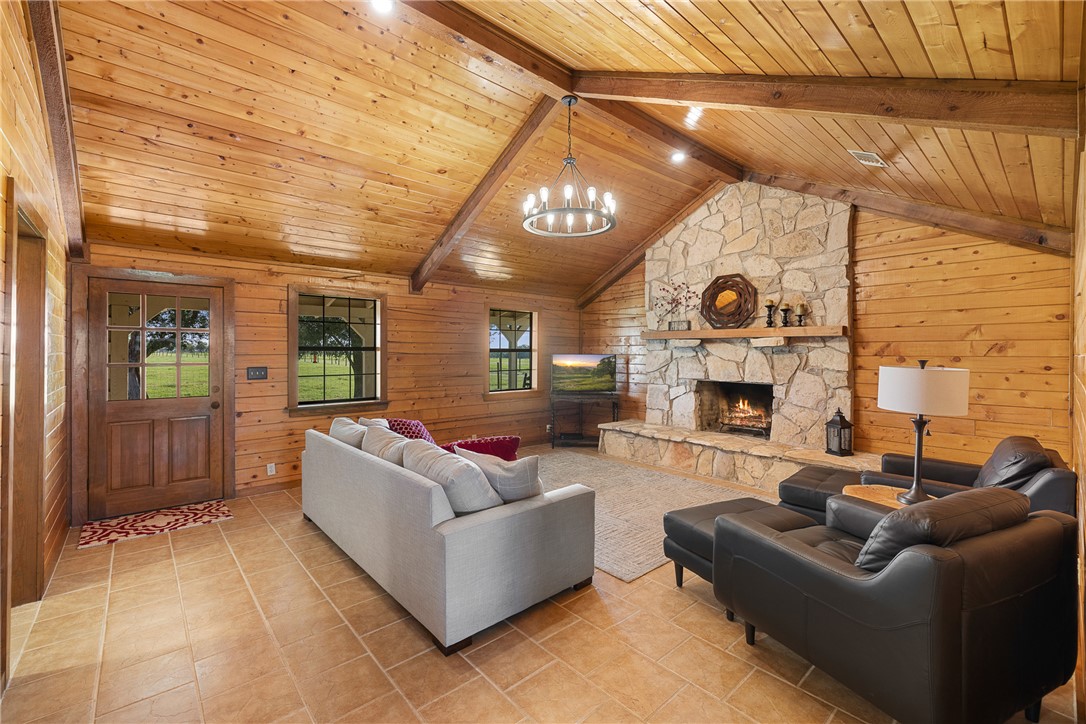 11867 Farm To Market 2159 Calvert, TX 77837 - Photo 6 of 41 a living room with furniture and a fireplace
