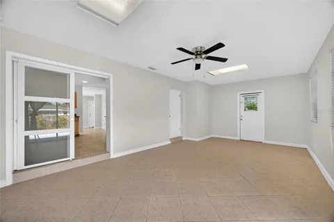 a view of a big room with carpet