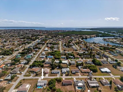 an aerial view of a city
