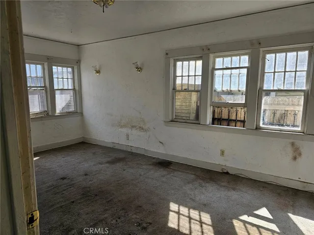 a view of a closet with storage