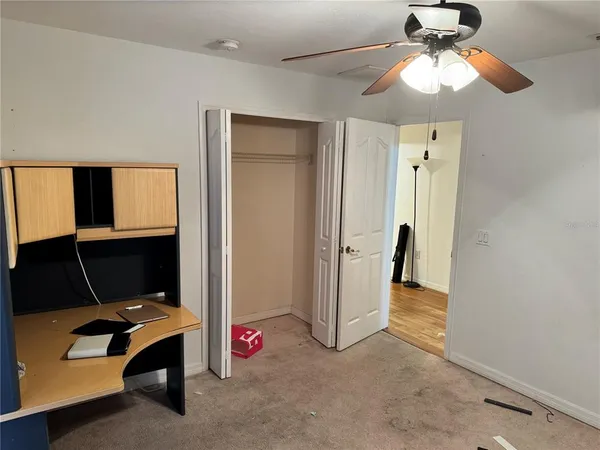 a room with storage and utility