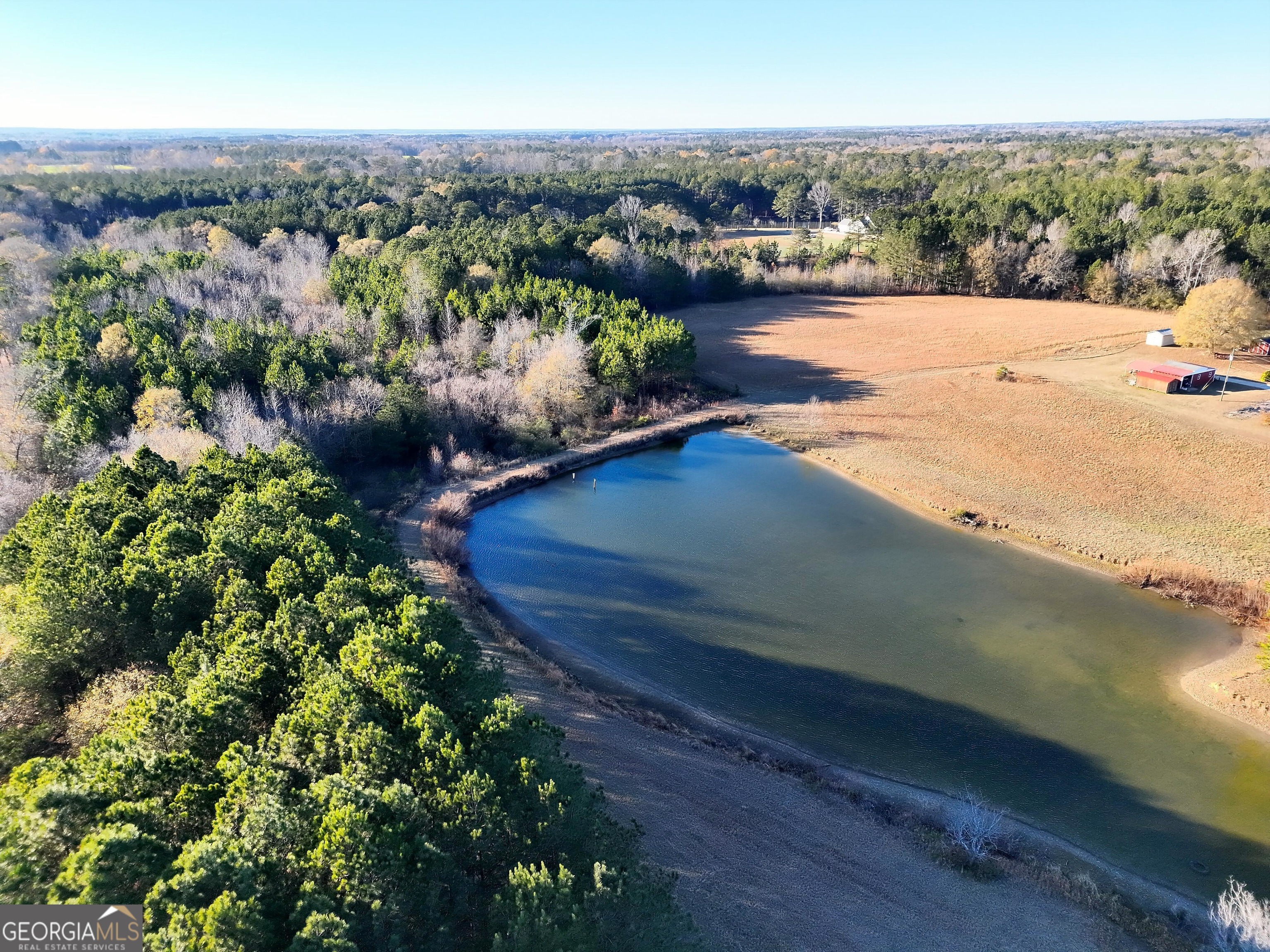 8365 Mt Carmel Road Senoia, GA 30276 - Photo 15 of 15 a view of a lake with a yard