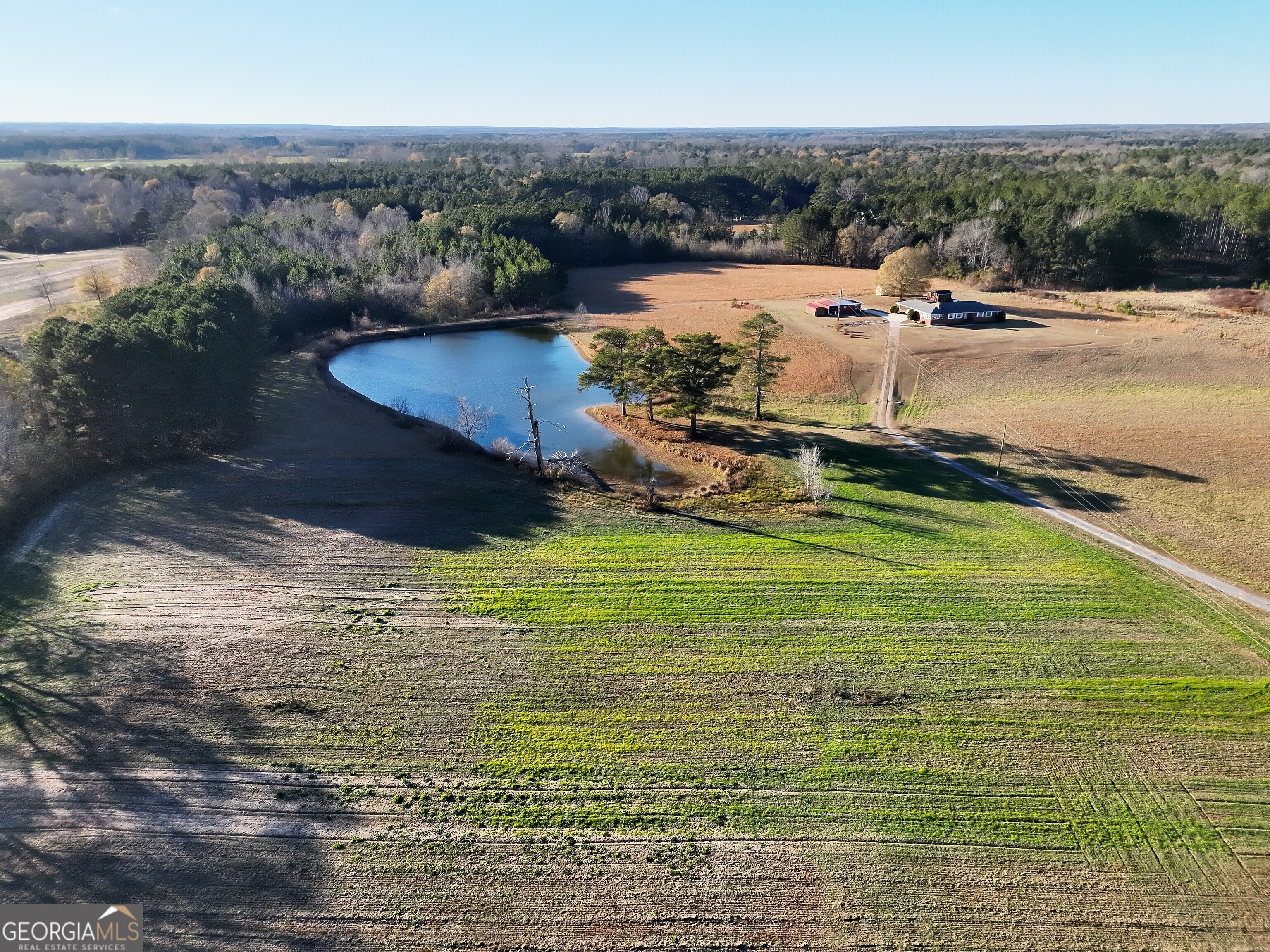 8365 Mt Carmel Road Senoia, GA 30276 - Photo 7 of 15 a view of a lake with a yard