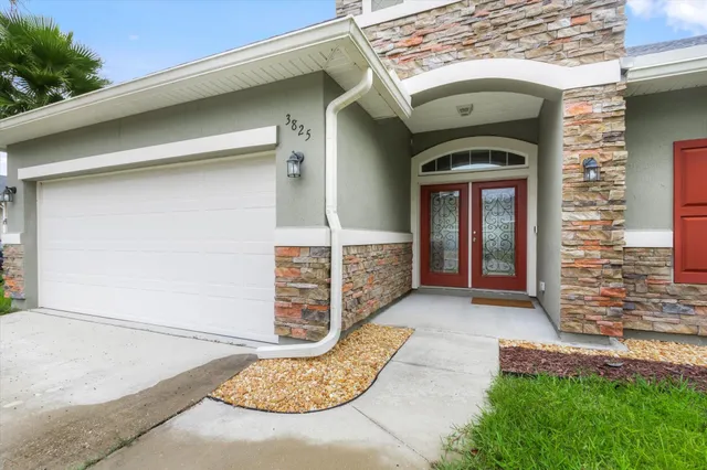 a view of a door of the house