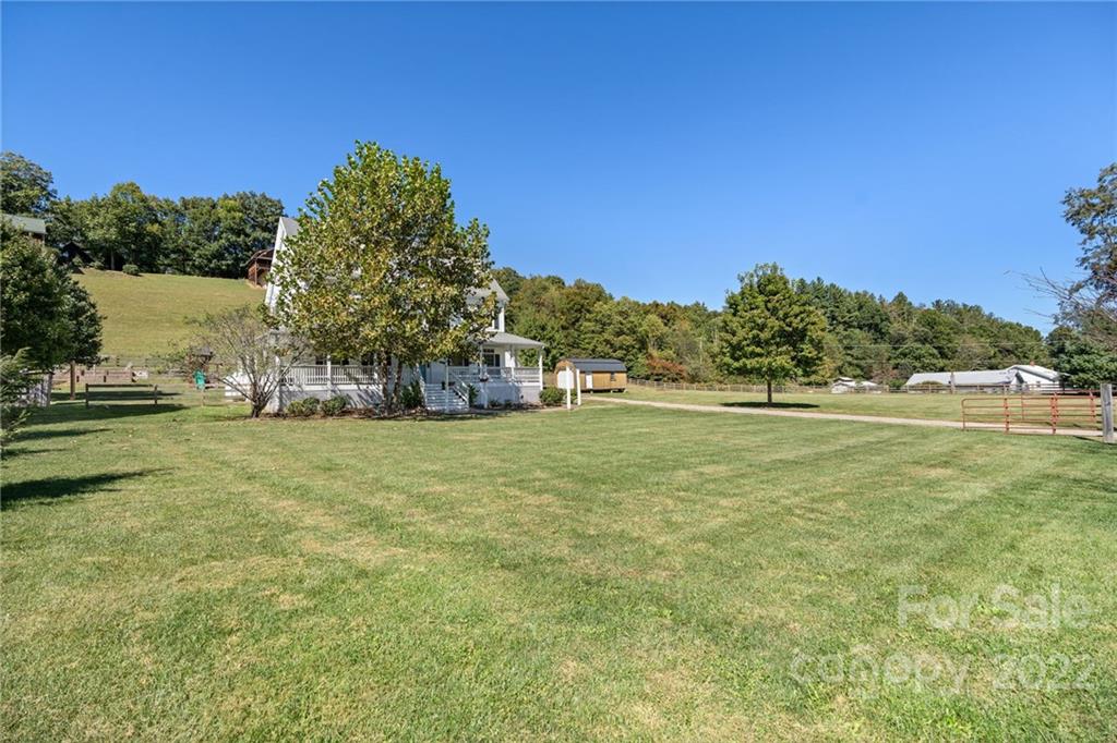 770 Grindstone Road Waynesville, NC 28785 - Photo 3 of 48 a view of a field with trees in the background