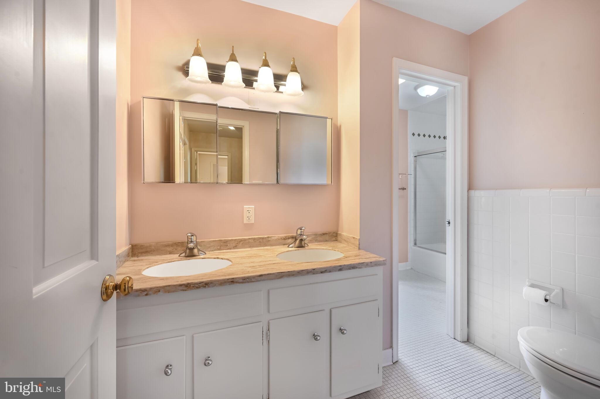 11337 Willowbrook Drive Rockville, MD 20854 - Photo 25 of 50 a bathroom with a sink and a mirror