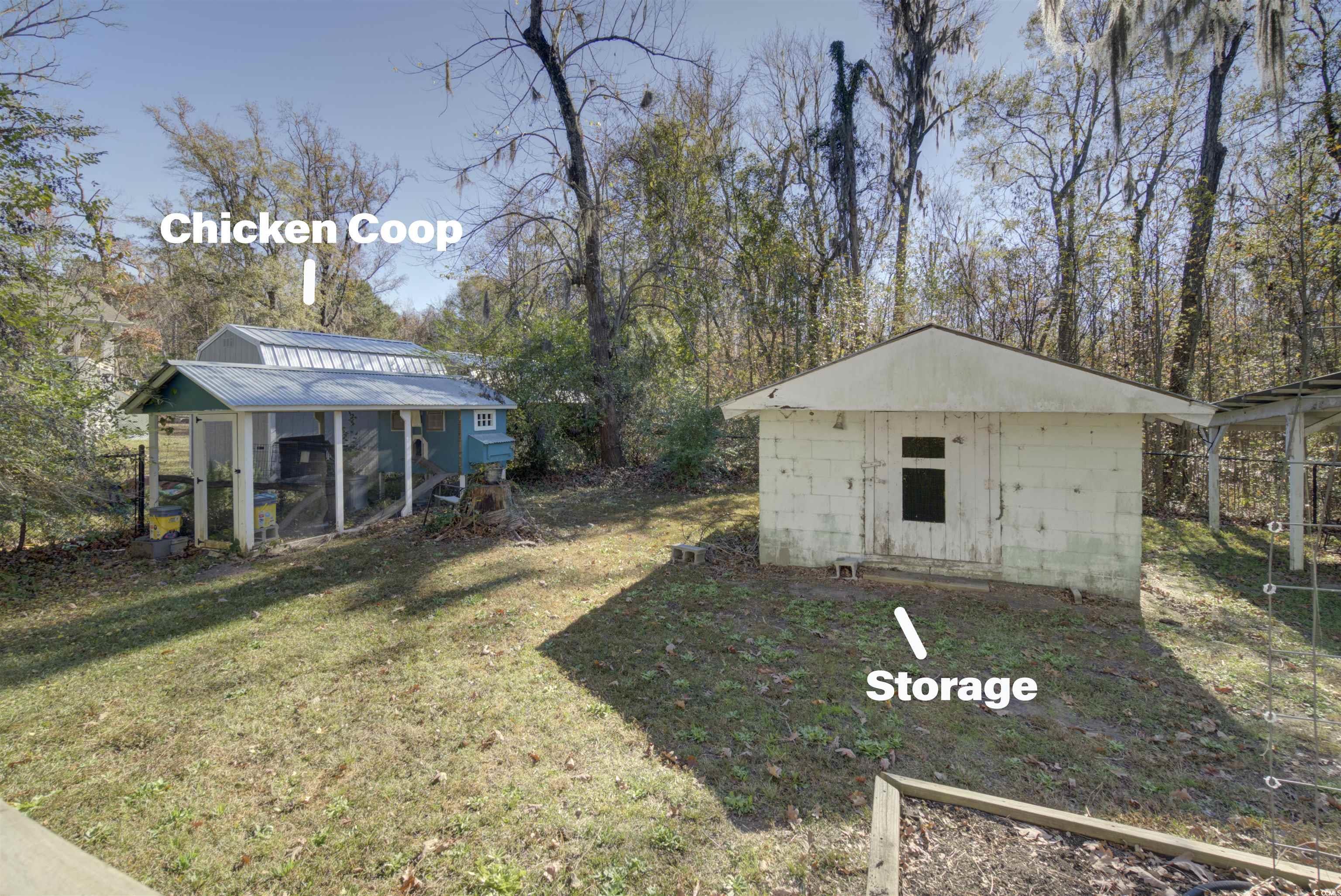 2080 Highway 90 Conway, SC 29526 - Photo 14 of 29 View of green lawn with exterior structure and a shed