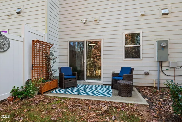 a view of a house with a patio