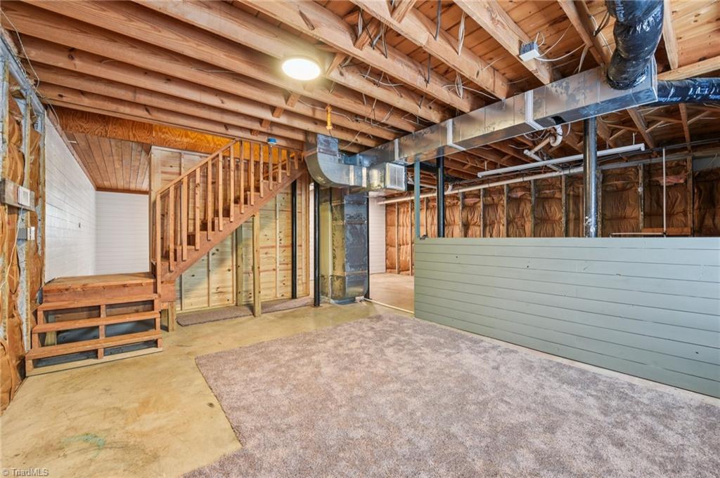 6875 Pisgah Covered Bridge Road Asheboro, NC 27205 - Photo 30 of 41 Unfinished basement