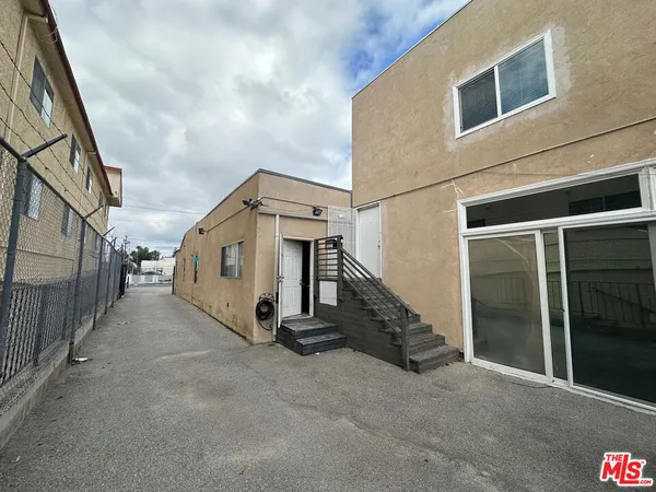 a view of a house with a staircase