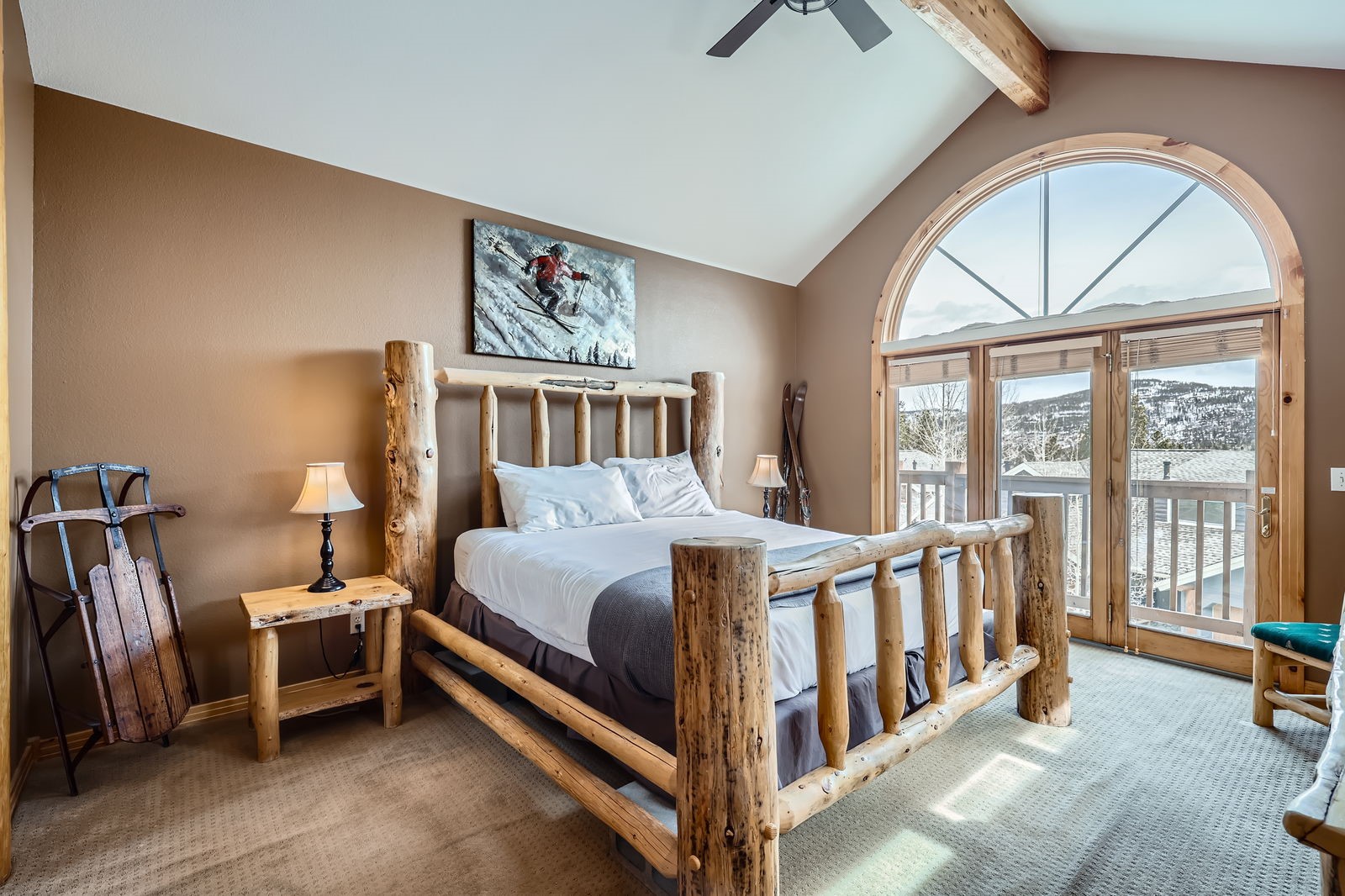 422 Kings Crown Road, Unit 5 Breckenridge, CO 80424 - Photo 7 of 21 Primary suite with deck