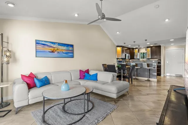 a bedroom with a bed and a lamp on table