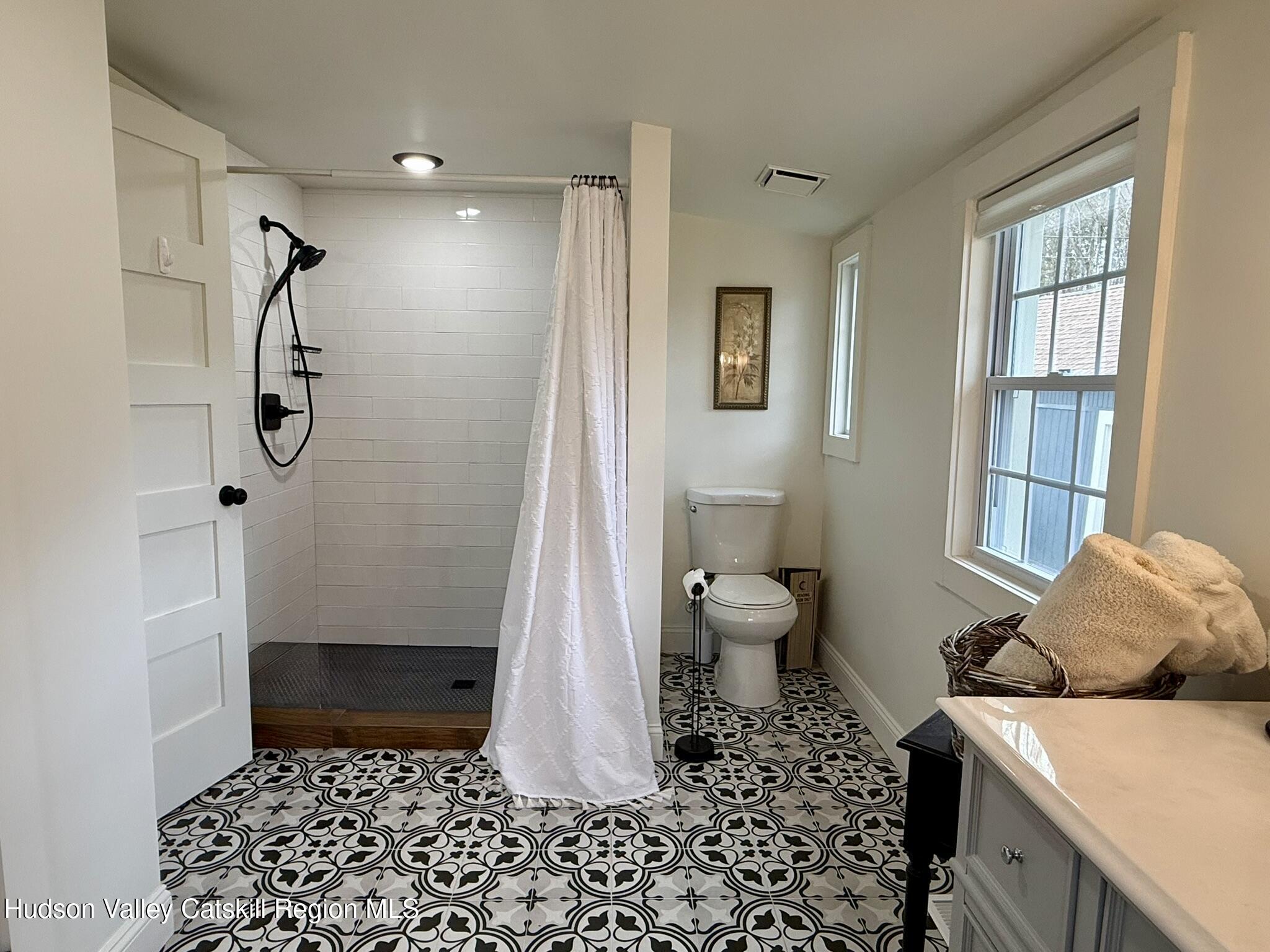 96 West Deans Mill Road New Baltimore, NY 12192 - Photo 26 of 60 a bathroom with a sink toilet and shower