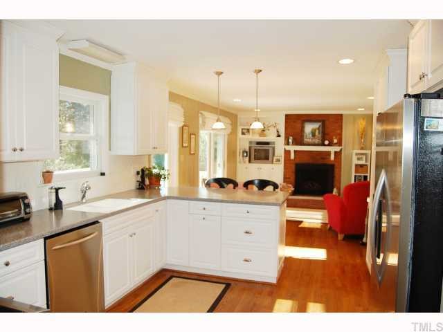 3211 Coleridge Drive Raleigh, NC 27609 - Photo 8 of 12 Kitchen looking into Family Room