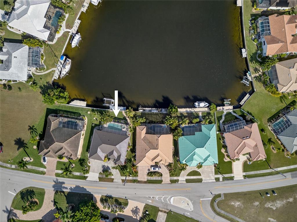 3612 Whippoorwill Boulevard Punta Gorda, FL 33950 - Photo 35 of 40 an aerial view of a house with a swimming pool