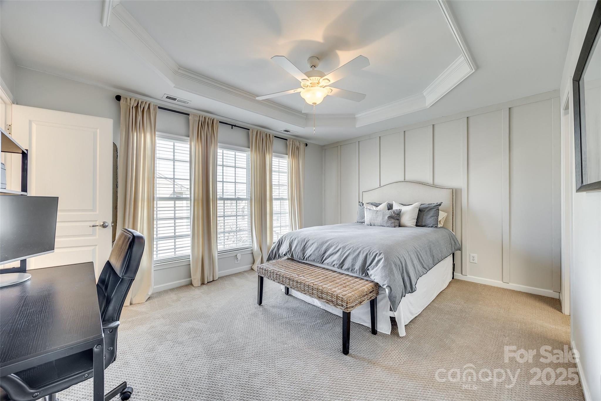 663 6th Baxter Crossing Fort Mill, SC 29708 - Photo 22 of 38 a spacious bedroom with a bed and a desk