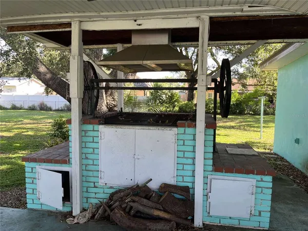 a view of outdoor space with garden