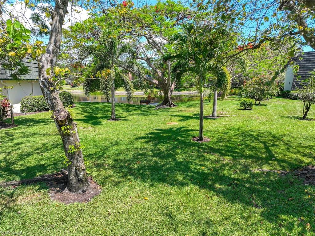 1608 Spoonbill Lane, Unit B Naples, FL 34105 - Photo 19 of 31 a view of a backyard with large trees