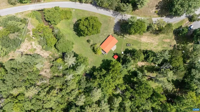 a view of a bunch of trees
