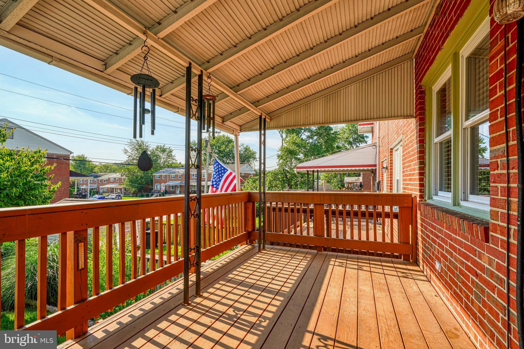 8502 Kings Ridge Road Parkville, MD 21234 - Photo 9 of 26 Covered deck access from kitchen.