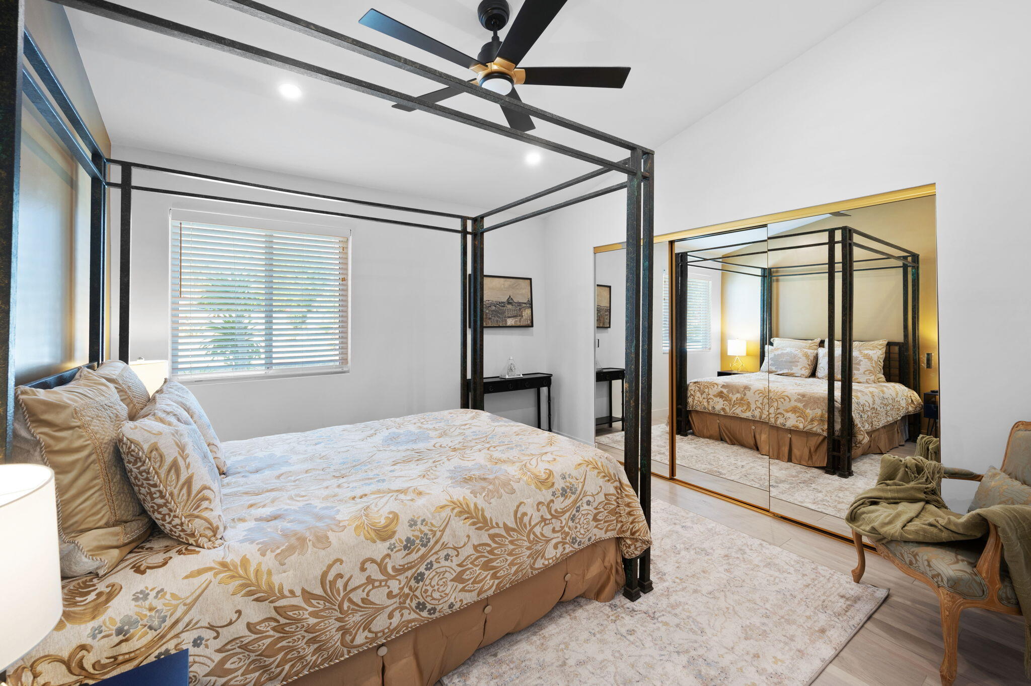 2380 North Leonard Road Palm Springs, CA 92262 - Photo 24 of 54 a bedroom with a large bed and a window