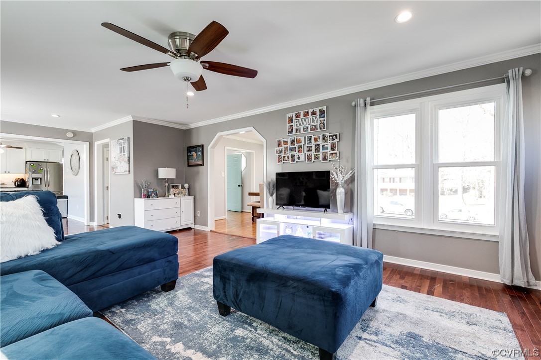 10811 Crofton Road Chester, VA 23831 - Photo 20 of 50 a living room with furniture fireplace and window
