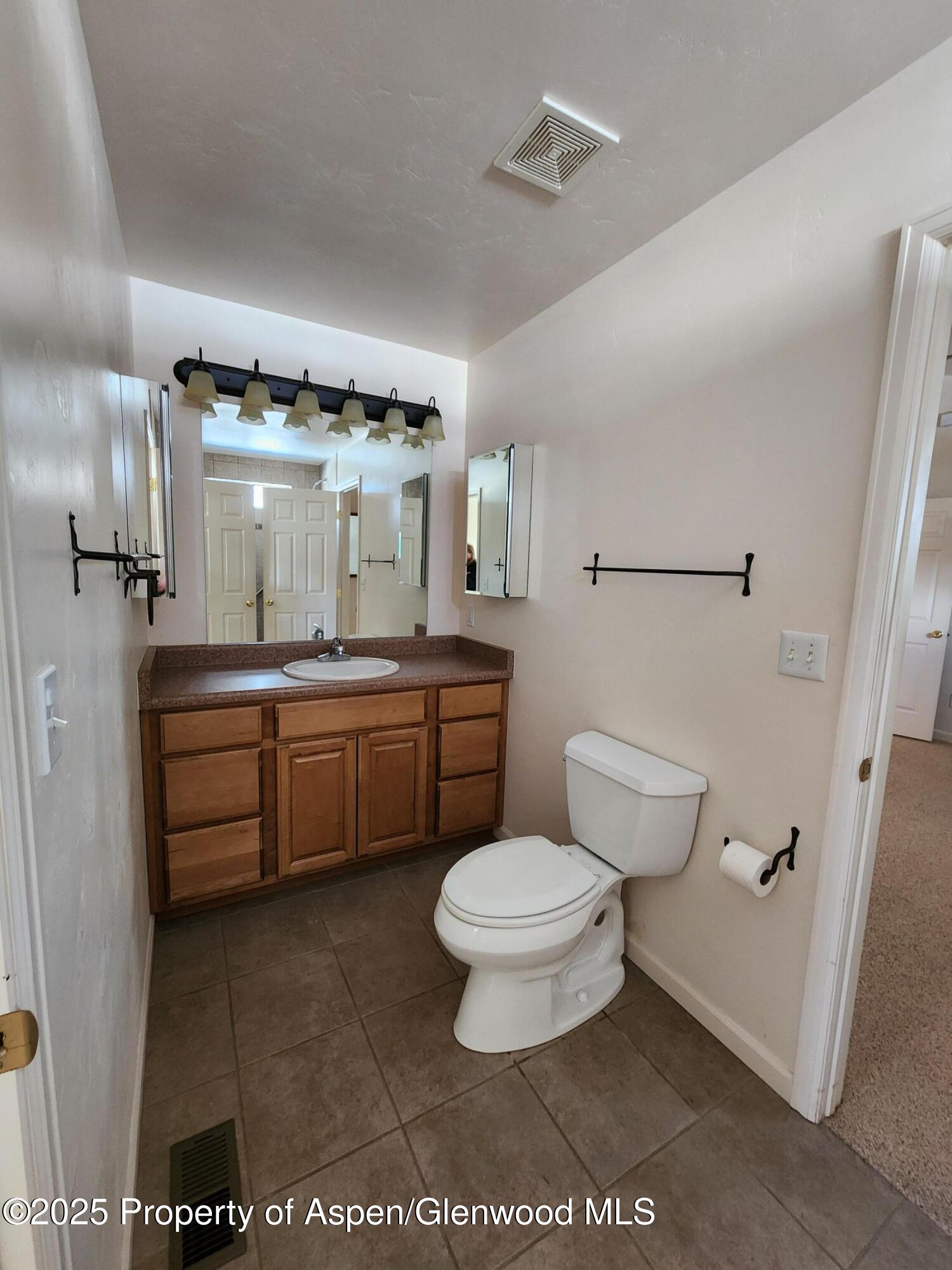1695 Arabian Avenue Rifle, CO 81650 - Photo 13 of 20 a bathroom with a sink a toilet and a mirror