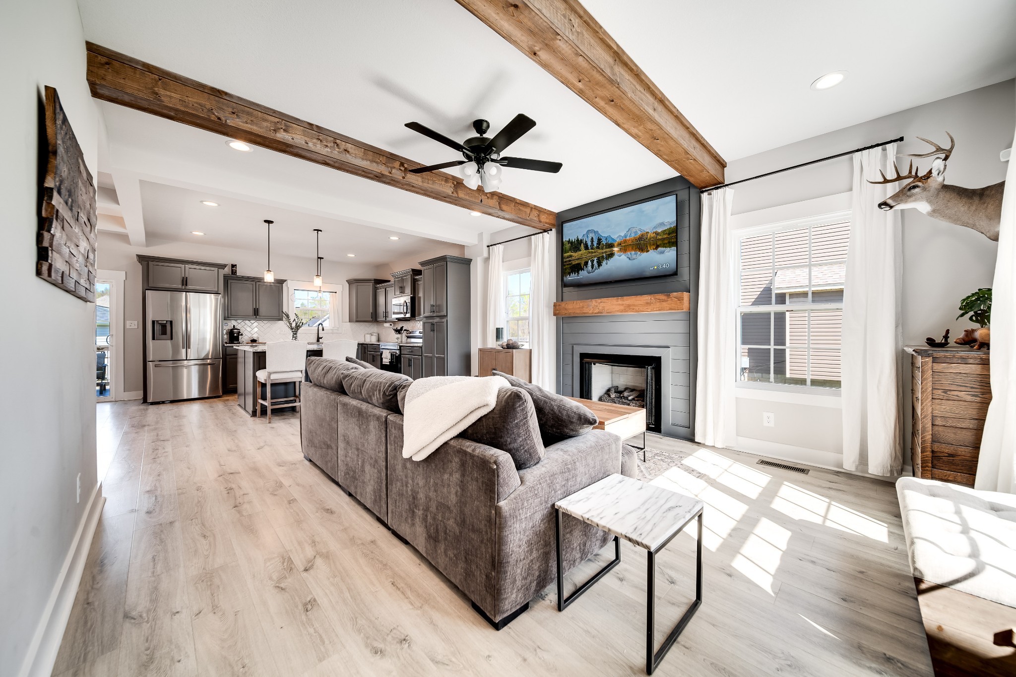 3052 Core Drive Clarksville, TN 37040 - Photo 17 of 53 a living room with furniture and a fireplace