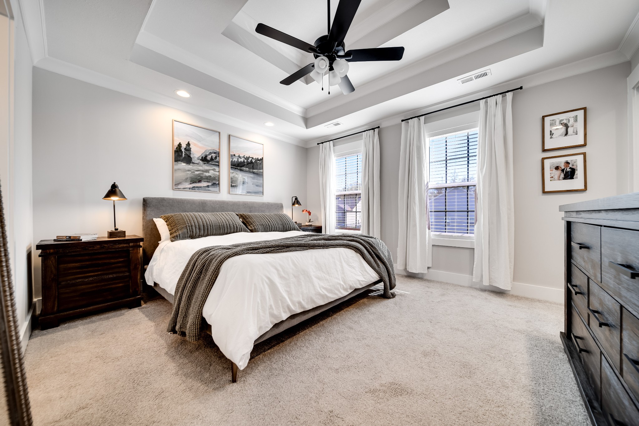 3052 Core Drive Clarksville, TN 37040 - Photo 22 of 53 a spacious bedroom with a bed and a chandelier