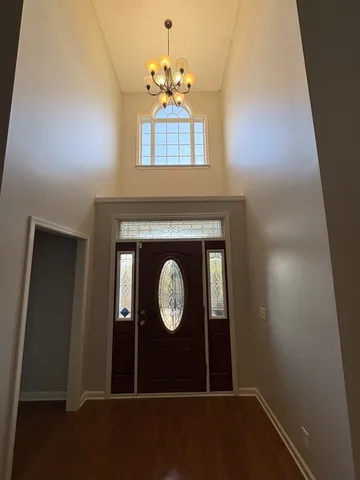 a view of a door of the house